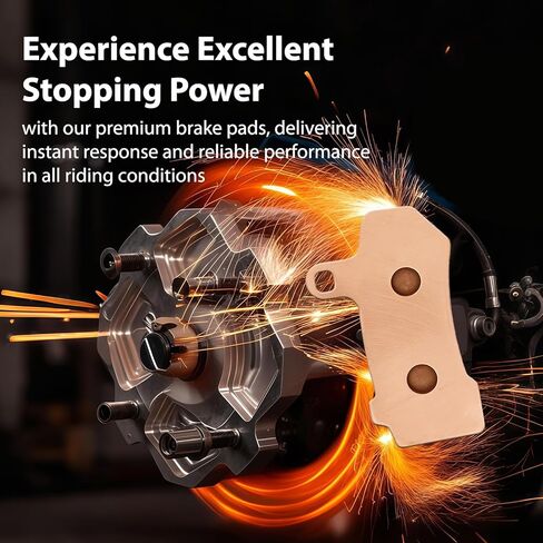High-Performance Front Rear Sintered Brake Pads Compatible with Indian 2020-2023 Challenger 1800 Dark Horse Limited Elite Pursuit Limited, Long-Lasting, Heat Resistance FA630F FA630F FA196R in Saudi Arabia