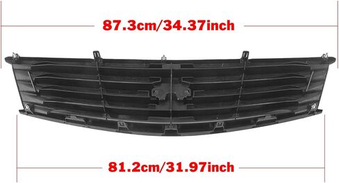 Front Grill Grille For Infiniti G37 2 Door Coupe 2008-2013 2011 2012 Glossy Black in Saudi Arabia