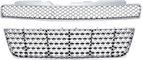 المصد الأمامي KUAFU العلوي + الشواية السفلية المتوافقة مع غطاء محرك السيارة تشيفي إمبالا 2006-2016، غطاء حماية فضي in Kuwait