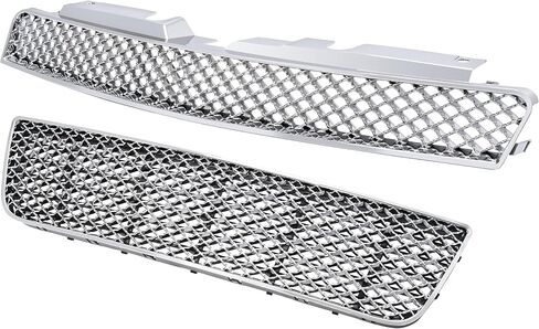 المصد الأمامي KUAFU العلوي + الشواية السفلية المتوافقة مع غطاء محرك السيارة تشيفي إمبالا 2006-2016، غطاء حماية فضي in Kuwait