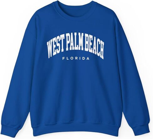 West Palm Beach Florida Adult Unisex Crewneck Sweatshirt in Saudi Arabia