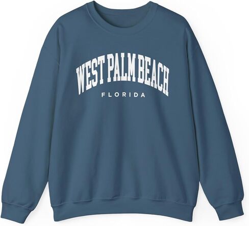 West Palm Beach Florida Adult Unisex Crewneck Sweatshirt in Saudi Arabia
