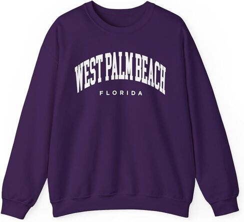 West Palm Beach Florida Adult Unisex Crewneck Sweatshirt in Saudi Arabia