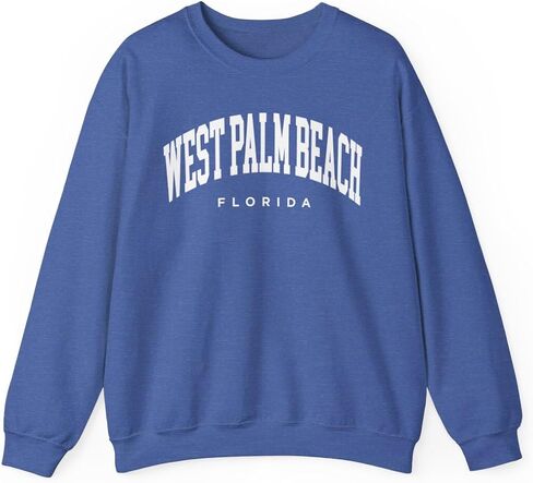 West Palm Beach Florida Adult Unisex Crewneck Sweatshirt in Saudi Arabia
