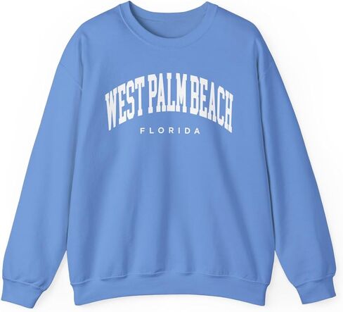 West Palm Beach Florida Adult Unisex Crewneck Sweatshirt in Saudi Arabia