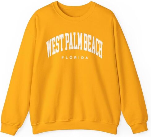West Palm Beach Florida Adult Unisex Crewneck Sweatshirt in Saudi Arabia