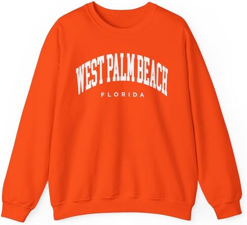 West Palm Beach Florida Adult Unisex Crewneck Sweatshirt in Saudi Arabia