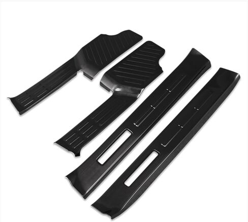Beautost for Lexus New GX GX550 2024 2025 2026 Inside Door Sill Scuff Plate Guard Cover Trims Stainless Steel (Black) in Saudi Arabia
