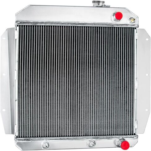 Automotive Replacement Engine Radiators 4 Row Radiator Shroud Fan with Thermostat Relay Kit For Chevy Pickup Truck Ls Engine Swap 1955-1959 in Saudi Arabia