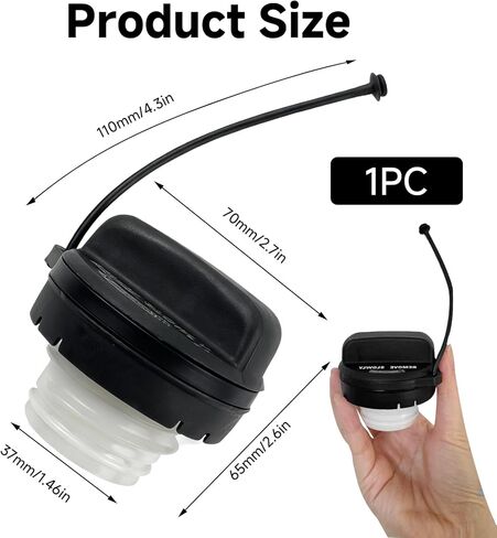 غطاء وقود بغطاء غاز مكون من قطعة واحدة - بديل لخزانات وقود السيارة، تصميم مختوم لصيانة نظام وقود السيارات 17670-T3w-A01 17670-Sna-A02 مناسب لغطاء خزان الوقود Honda Accord Civic in Kuwait