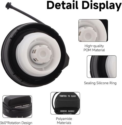 غطاء وقود بغطاء غاز مكون من قطعة واحدة - بديل لخزانات وقود السيارة، تصميم مختوم لصيانة نظام وقود السيارات 17670-T3w-A01 17670-Sna-A02 مناسب لغطاء خزان الوقود Honda Accord Civic in Kuwait