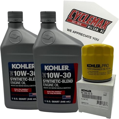 10W-30 Semi Synthetic Engine Oil Change Kit Compatible with Kohler Lawnmower Engines in Saudi Arabia