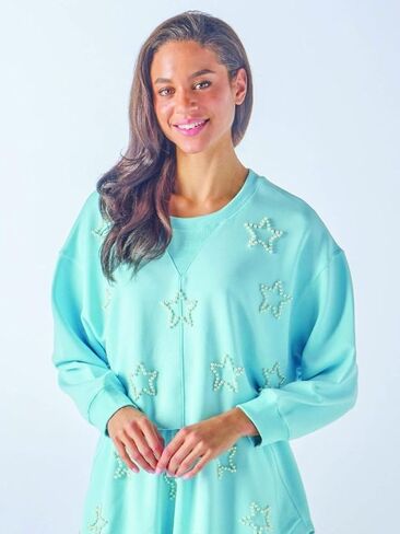 Simply Southern Cropped Pullover with Pearl Star Outlines in Saudi Arabia