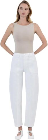 Flying Monkey - Super High Rise Panel Detail Barrel Jeans (27.5" Inseam) - F5880 - Includes Official Tag in Saudi Arabia
