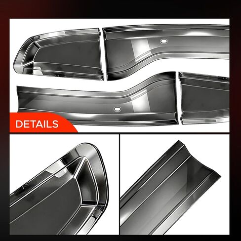 Smoked Tail Light Lens Cover Protectors Compatible with 2015-2024 for Dodge Charger Models - ABS Plastic, Gloss Black Finish, Easy No-Drill Installation in Kuwait
