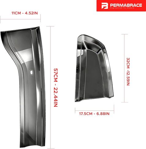 Smoked Tail Light Lens Cover Protectors Compatible with 2015-2024 for Dodge Charger Models - ABS Plastic, Gloss Black Finish, Easy No-Drill Installation in Kuwait