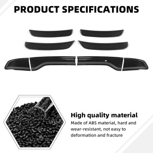 Tail Light Taillight & Wheel Eyebrow Lamp Trim Cover Kit 6Pcs Compatible with 2015-2025 Dodge Charger (Smoke Black) in Saudi Arabia