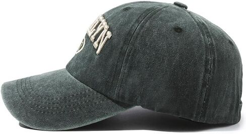 Brooklyn Hat for Men and Women Washed Cotton Adjustable Embroidery Baseball Cap in Saudi Arabia