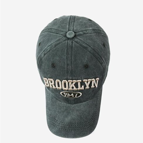 Brooklyn Hat for Men and Women Washed Cotton Adjustable Embroidery Baseball Cap in Saudi Arabia