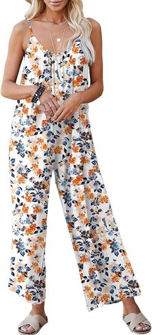 بدلة نسائية صيفية غير رسمية بدون أكمام بحمالات رفيعة بوهو واسعة الأرجل ثوب فضفاض أنيق موضة 2025 ملابس عصرية in Kuwait