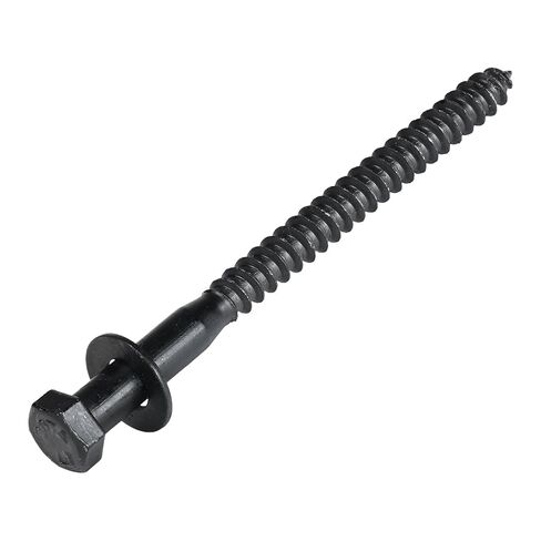 3/8 x 3 (50 Pack) Lag Screw Kit, 50 Screws and 50 washers, Ceramic Black Ruspert Coating for Exterior Use by Makers Bolt in Saudi Arabia