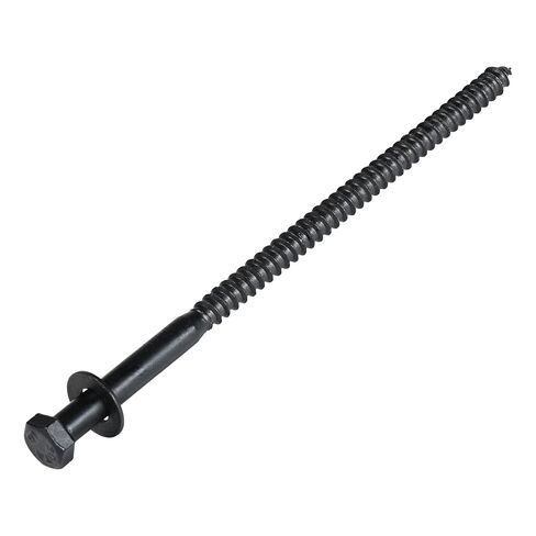 3/8 x 3 (50 Pack) Lag Screw Kit, 50 Screws and 50 washers, Ceramic Black Ruspert Coating for Exterior Use by Makers Bolt in Saudi Arabia