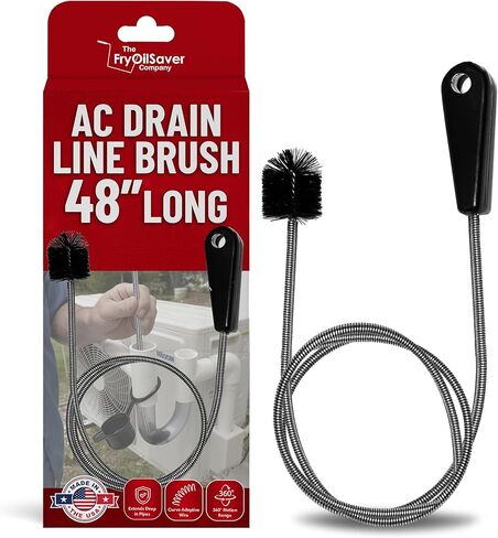 22" Long Drain Cleaning Brush, Drain Clog Remover, Perfect for Unclogging Sink, Toilet & Shower Drains, Effective Hair Clog Remover, Drain Cleaner for Small Spaces by FryOilSaver Co. - Model B113C in Saudi Arabia