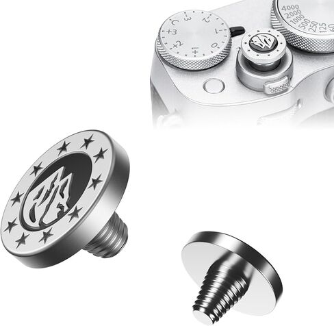 JJC Soft Shutter Release Button for Fujifilm X100VI XT50, Gold Aperture in Kuwait
