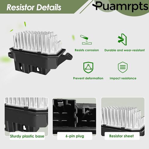 HVAC Heater Blower Motor and Resistor Kit Compatible with Nissan Rogue 2014-2020, Rogue Sport 2017-2021, Replace# 700323, RU957 in Saudi Arabia