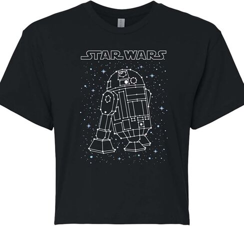 STAR WARS - R2D2 Constellation - Juniors Cropped Graphic T-Shirt in Saudi Arabia