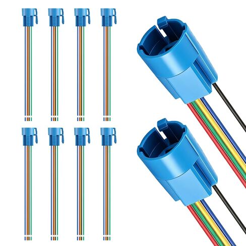 Baomain Wiring Plug with Harness for 5/8" 16mm Push Button Switch ON Off 1 NO 1 NC Wire Connectors Pack of 10 in Saudi Arabia