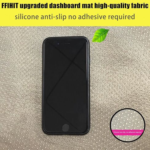 حصيرة لوحة القيادة المطورة لسيارة Toyota Sienna 2015-2020 من البوليستر، حصيرة لوحة القيادة غير قابلة للانزلاق، غطاء عاكس للزجاج الأمامي، ملحقات داخلية باللون الأسود in Kuwait