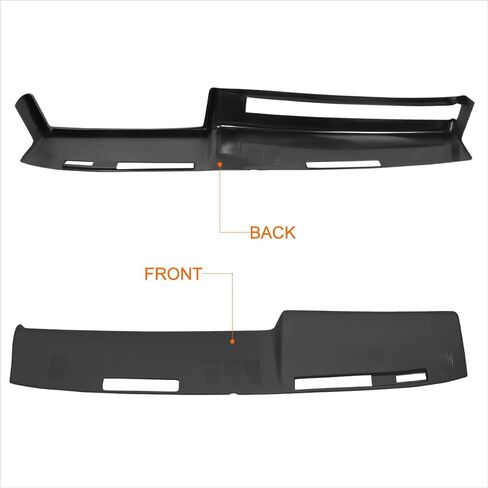 Front Molded Dash Board Cover Cap Overlay Compatible with 81-91 Chevy GMC C/K/R/V Series,Black in Saudi Arabia
