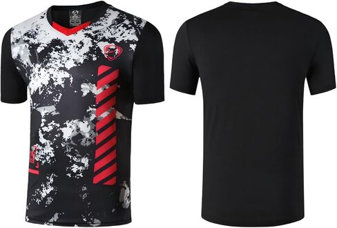 5 Pack Men's Activewear T-Shirt Sport Tee Shirt Athletic Running Gym Workout Tshirt Golf Tennis Tops Quick Dry LSL133 in Saudi Arabia