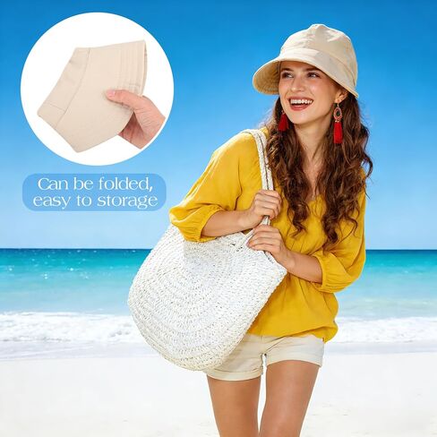 4 قطع UPF 50 + قبعة نسائية للشمس حماية من الأشعة فوق البنفسجية قبعة واسعة الحافة قابلة للتعديل على شكل ذيل حصان قابلة للتنفس للمشي لمسافات طويلة وصيد الأسماك والجري والرياضة والجولف ومتعددة in Kuwait