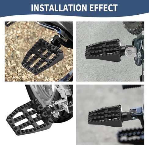 أوتاد قدم الدراجة النارية MX دواسات قدم أمامية تناسب Harley 2018-2025 Softail Street Bob 114 FXBB Fat Bob Low Rider S Breakout Fat Boy FXLRST FLSB FXLRS FLHSC (أسود) in Kuwait