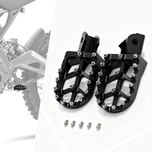 Electric Dirt Bike Foot Pegs,CNC 7075 Dirtbike Footpegs Pedal Rests for Surron Light Bee S X/E Ride Pro S SS 2.0 3.0 SR/X160/X260-Quench in Saudi Arabia