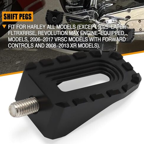 Heel Toe Shifter Peg MX Style Shift Lever Nail for Harley Touring Dyna Softail Sportster XL1200 XL883 Road King Electra Street Glide Road Glides (Black) in Saudi Arabia