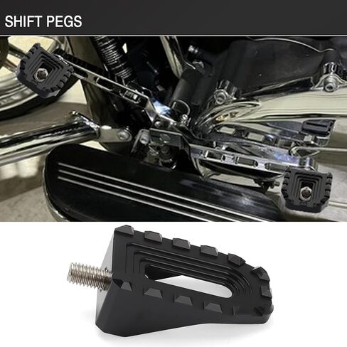 Heel Toe Shifter Peg MX Style Shift Lever Nail for Harley Touring Dyna Softail Sportster XL1200 XL883 Road King Electra Street Glide Road Glides (Black) in Saudi Arabia
