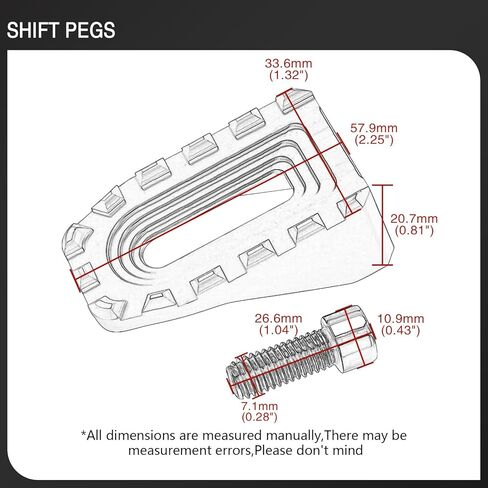 Heel Toe Shifter Peg MX Style Shift Lever Nail for Harley Touring Dyna Softail Sportster XL1200 XL883 Road King Electra Street Glide Road Glides (Black) in Saudi Arabia