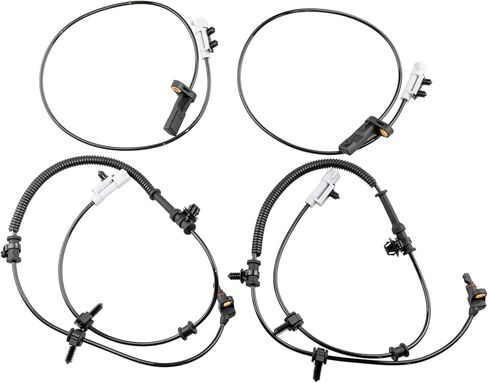 ABS Wheel Speed Sensor Front Rear Left Right fit for 05-10 Jeep Grand Cherokee, Jeep Commander 2005 2006 2007 2008 2009 2010, Driver and Passenger Side, ALS1401 ALS2113, 4pcs in Saudi Arabia