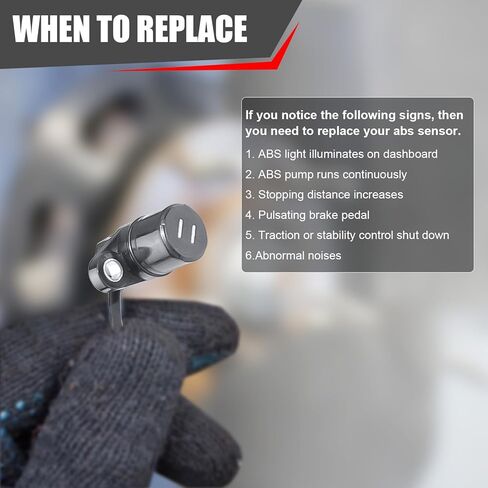 4Pcs ABS Wheel Speed Sensor Fit for 2001-2007 for Toyota Sequoia Rear Left Rear Right Front Left Front Right ABS Sensors Replace 895420C010 895430C010 895450C010 895460C010 in Kuwait