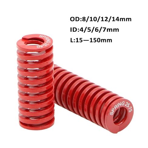 Cgshop-Compressed Spring Outer Diameter 20 Mm Inner Diameter 10 Mm Length 20-60 Mm Red Screw Stamping Compression Spring, 2 Pcs, Good Elasticity and More Durable(70mm,10mm) in Saudi Arabia