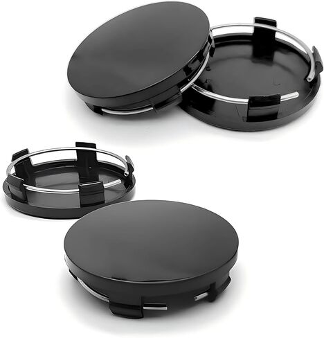 4 PCS Wheel Center Caps, Snap-in Plastic Wheel Center Hub Cap Cover, OD 2.36" (60mm) ID 2.2" (56mm) Car Rim Hub Caps, Universal for Most Cars (Silver) in Saudi Arabia