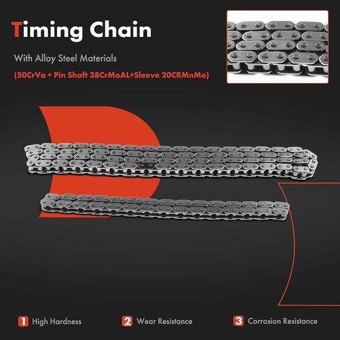A-Premium 11Pcs Engine Timing Chain Kit W/Guide Rails & Sprocket & More [DOHC, L4 2.3L] Compatible with Mazda 3 2007-2013, 6 2006-2007, CX-7 2007-2012 in Saudi Arabia
