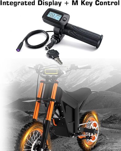 Electric Bike Throttle, M-Key Version with Integrated Display 48V with Left-Hand Grip Only Compatible with Tutto Tutti Soleil 01 Electric Motorcycle in Kuwait