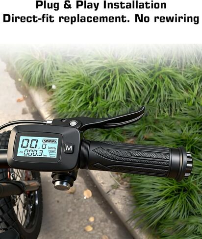 Electric Bike Throttle, M-Key Version with Integrated Display 48V with Left-Hand Grip Only Compatible with Tutto Tutti Soleil 01 Electric Motorcycle in Kuwait