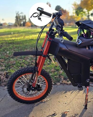 Electric Bike Throttle, M-Key Version with Integrated Display 48V with Left-Hand Grip Only Compatible with Tutto Tutti Soleil 01 Electric Motorcycle in Kuwait