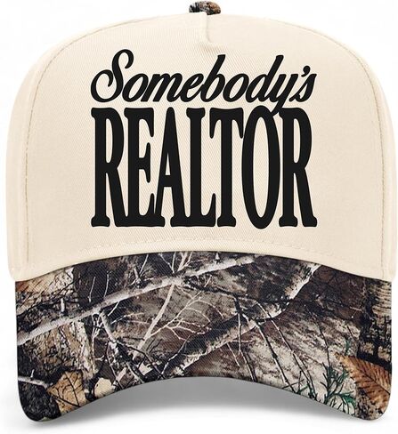 Somebody's Realtor Hat | Premium Adjustable Snapback Baseball Vintage Trucker Hats for Men & Women in Saudi Arabia