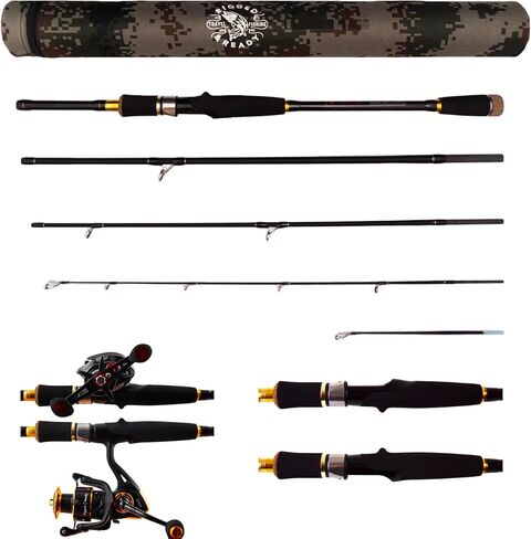 Predator Max. Unique Spin-Baitcast Rod + Micro Trigger + Rod Extension. Multi-Function Powerful Rod - 4 Lengths & 4 Cast Weights in Saudi Arabia